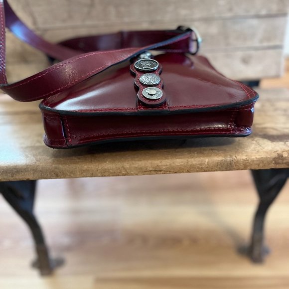 NWT Patricia Nash Italian Leather Venezia Pouch Renaissance Coin Crossbody Bag - Picture 6 of 13